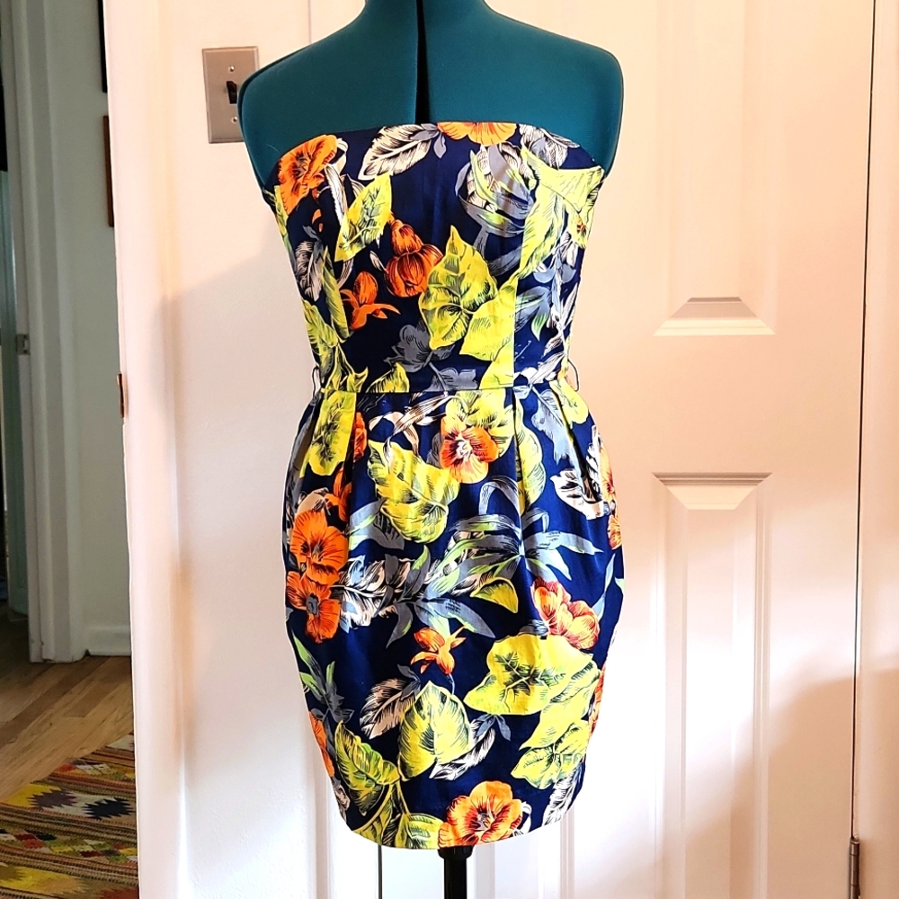 Tropical cocktail dress